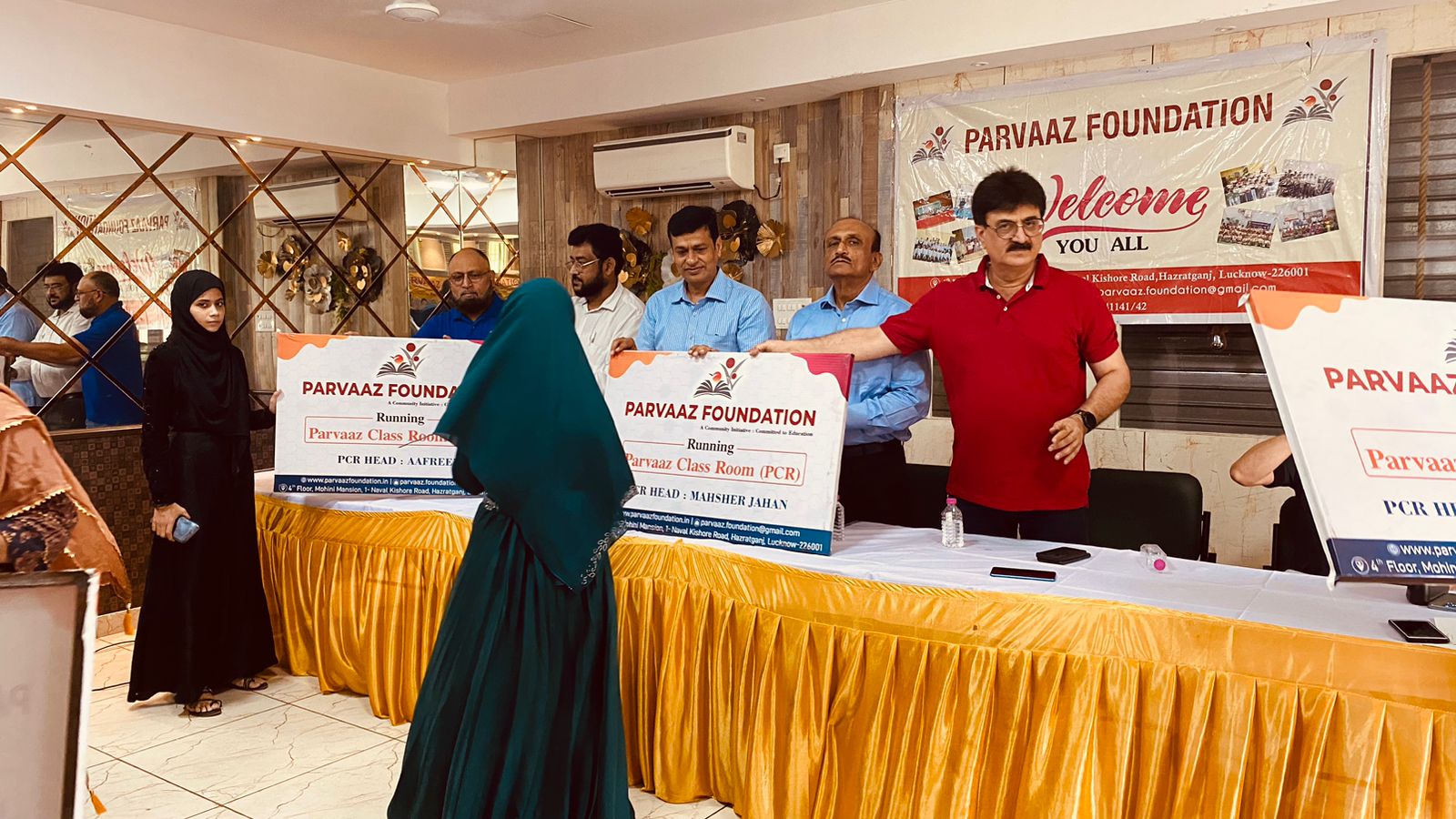 Parvaaz Foundation Scholarship Disbursement 2023 — 130+ students, parents and community leaders gathered at Awadh Court Banquet Hall, Lucknow